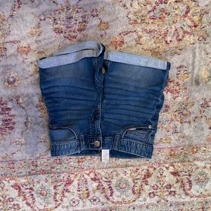 denim shorts